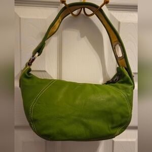 The Sak Lime Green Leather Hobo Bag